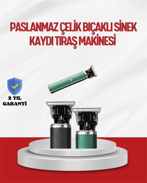 Saç Sakal Ense Paslanmaz Çelik T-Bıçak Vücut Tıraş Makinesi ürün görseli 1