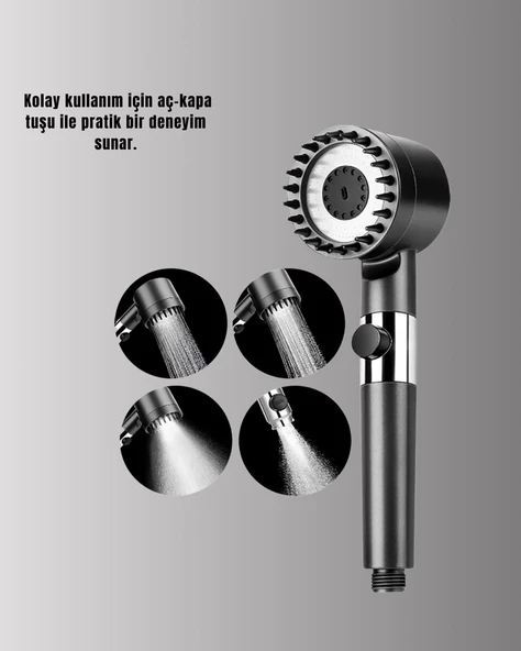 Banyo İçin Filtreli Duş Başlığı Pratik Kullanım - Resim 3