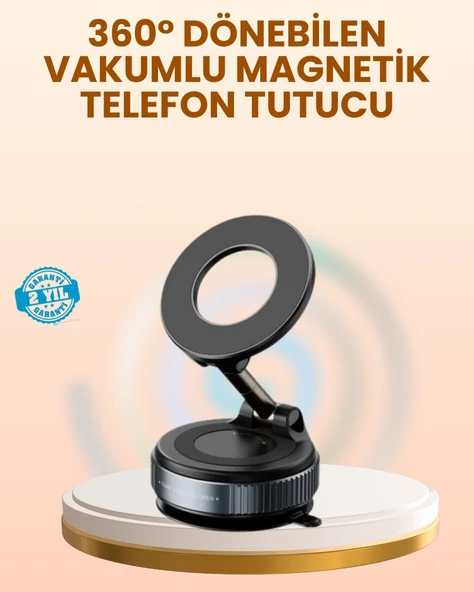 Vakumlu Manyetik Araç Telefon Tutucu Güçlü Tutuş ürün görseli 1