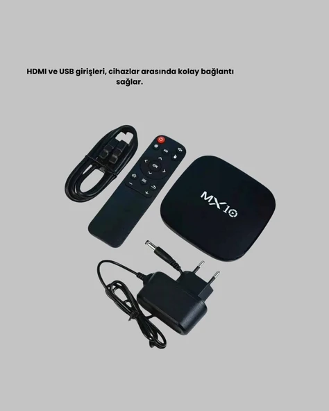 Android 4K TV Box – Wi-Fi, Bluetooth, Dolby Ses, 60 FPS Ultra HD - Resim 3