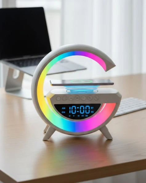 Bluetooth Hoparlör RGB Aydınlatmalı USB TF Kart FM Özellikli ürün görseli 1