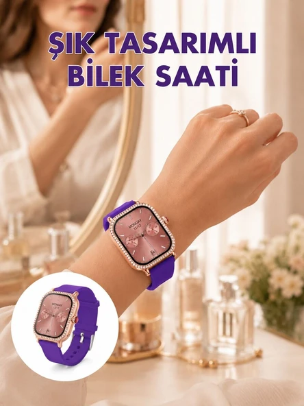 Uzaktan Kamera Kontrollü Kadın Akıllı Saat Seti ürün görseli 1
