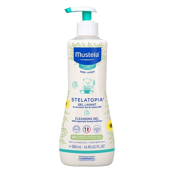 Mustela Stelatopia Temizleyici Jel 500 ml ürün görseli 1