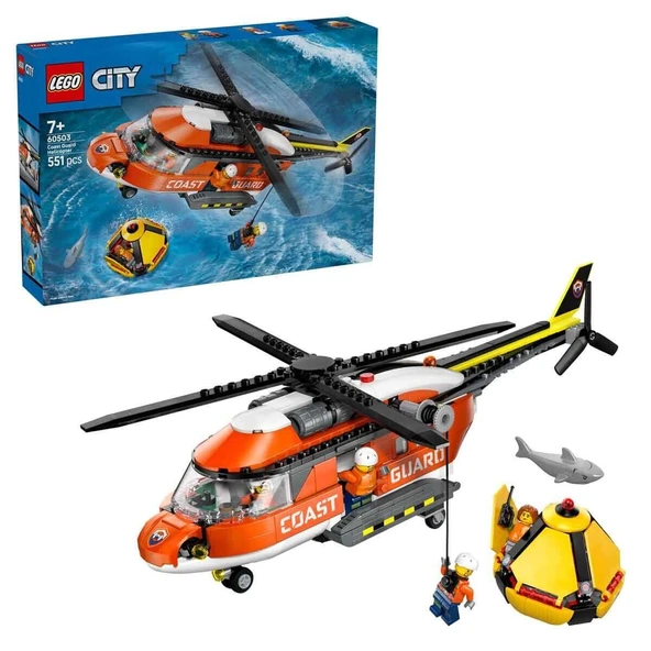 60503 Lego City Sahil Güvenlik Helikopteri 551 parça +7 yaş ürün görseli 1