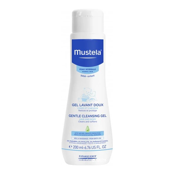 Mustela Gentle Cleansing Yenidoğan Bebek Şampuanı 200 ml ürün görseli 1