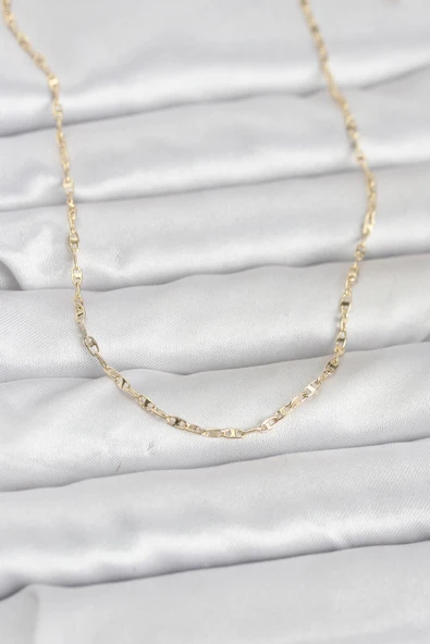CM 14K Gold Renk Gemici Zincir Model 60 cm Kadın Kolye 5886 ürün görseli 1