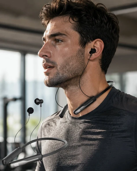 Kablosuz Neckband Kulaklık Bluetooth 5.4 Manyetik Tasarımlı ürün görseli 1