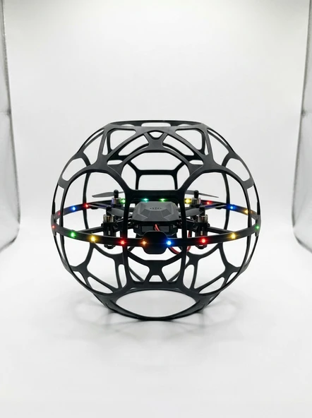 LED Işıklı Futbol Topu Mini Drone Akıllı Sensörlü El Kontrollü - Resim 4