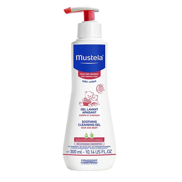 ​Mustela Soothing Çok Hassas Ciltler için Bebek Şampuanı 300ml ürün görseli 1