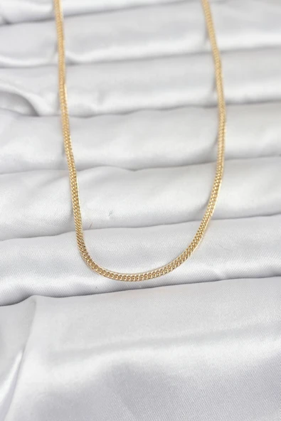 CM 14K Gold Renk Dolgun Zincir Model 60 cm Kadın Kolye 5886 ürün görseli 1