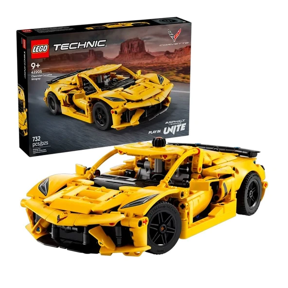 42205 Lego Technic Chevrolet Corvette Stingray 732 parça +9 yaş ürün görseli 1