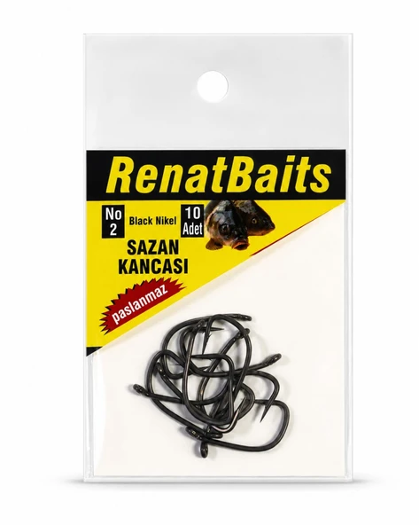 Renat Carp Wide Gape Paslanmaz Sazan İğnesi - Resim 3
