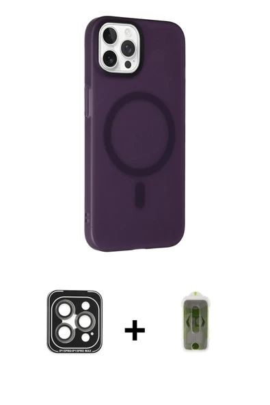 MARSİLYAN™- iPhone 15 Pro Max Kılıf Çekirdek Modern Prime - Siyah Joko Magic 5D Hayalet Cam + PVD Metal Kamera Lens - GI ürün görseli 1