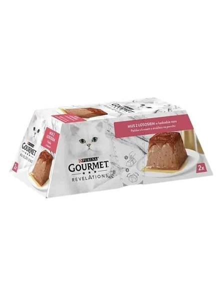 Gourmet Gold Gourmet Revelations Somon Balıklı Kedi Konservesi 2 57GR ürün görseli 1