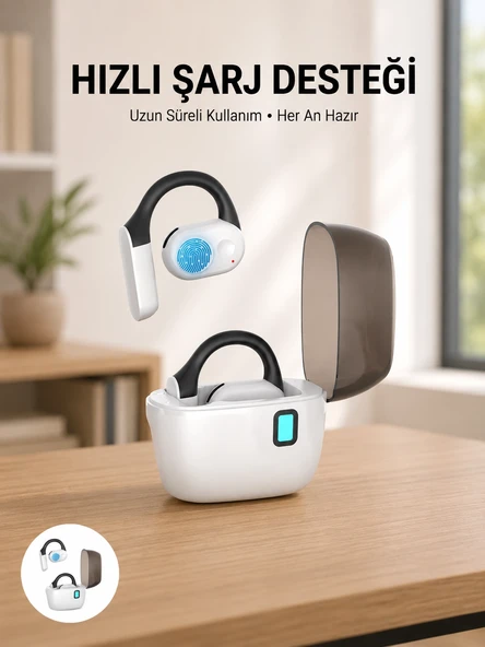 Tws Bluetooth Kulaklık - Otomatik Şarj, Taşınabilir Şarj Kutusu Yeni Nesil ürün görseli 1