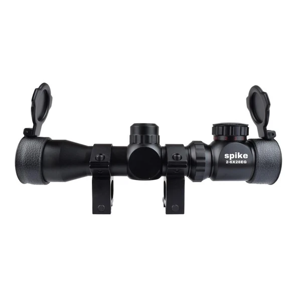 2-6X28 Zoomlu Tüfeği Dürbünü Hedef Çizgili Çift Işıklı ürün görseli 1