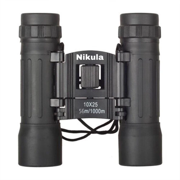10X25 Dürbünü -56M/1000M - Kauçuk Kaplama Siyah ürün görseli 1