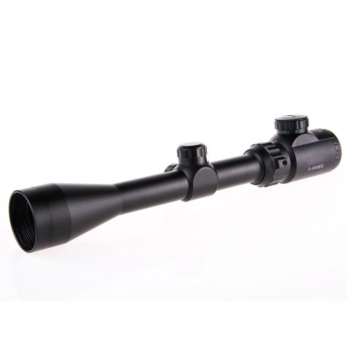 3-9X40 Zoomlu Çıft Işıklı Tüfeği Dürbünü Montaj Kelepçeli ürün görseli 1