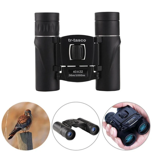 40X22 Cepte Taşımalı Kauçuk Kaplamalı Mini Dürbün 1000M/36M ürün görseli 1