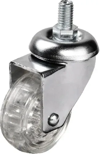 Hts 302 - 50X20 Mm Şeffaf Makaralı Vidalı Teker ürün görseli 1