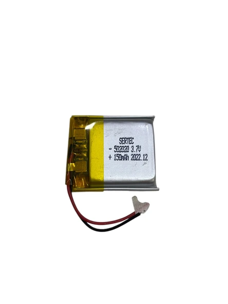 Sertec 502020 3.7V 150mAh LiPmer Pil (Devreli/1.5A) ürün görseli 1