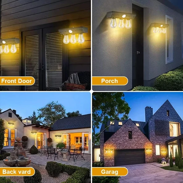 Fithome YT819 3 Watt Suya Dayanıklı Hareket Sensörlü Solar LED Lamba - Resim 2