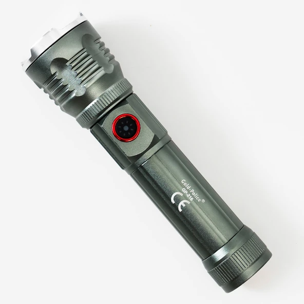 Gold Police GP216 TG LED Ultra Hafif Mıknatıslı Şarjlı El Feneri ürün görseli 1