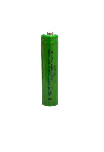 Sertec  1.2V 700 Mah  AAA  NiMH Şarjlı Pil  (Başlı) ürün görseli 1