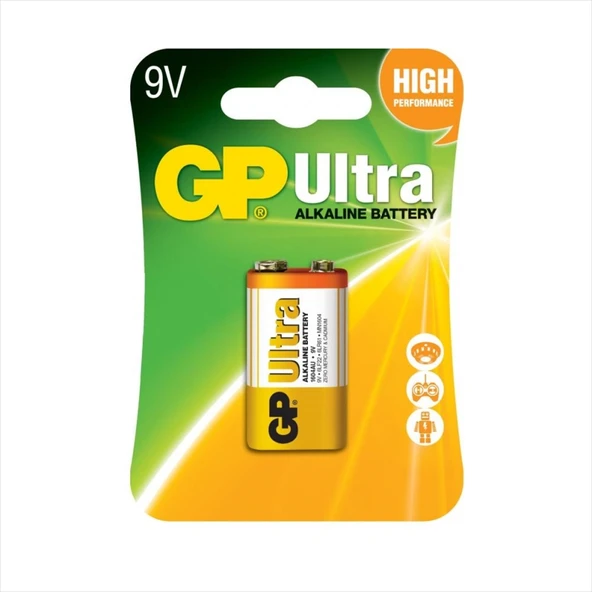 Gp 9V Ultra Alkalin Pil ürün görseli 1