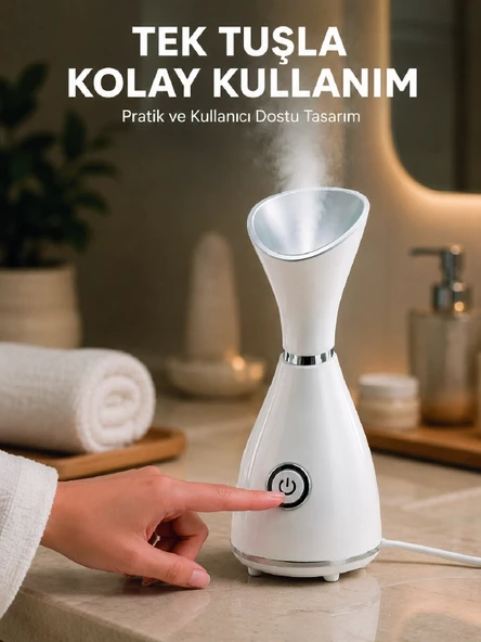 Yüz Buhar Cihazı 80 Ml Su Hazneli Nano İyonik ürün görseli 1