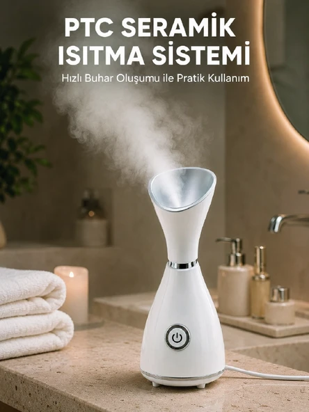 Nano İyonik Cilt Bakım Buhar Makinesi Ptc Isıtma Sistemli ürün görseli 1