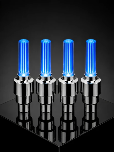 4'Lü Led Sibop Işığı Hareket Sensörlü Araç Lastik Sibop Lambası - Resim 2
