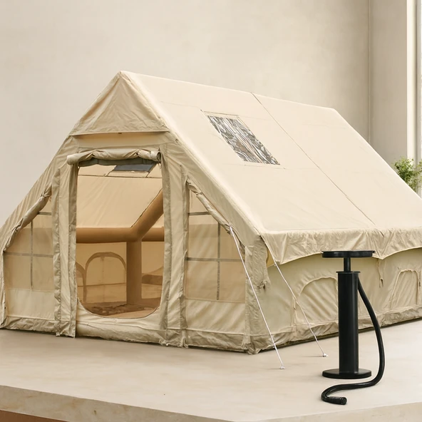 Şişme Kamp Çadırı 6 Kişilik 300X210X200 Cm - Pompa Dahil ürün görseli 1