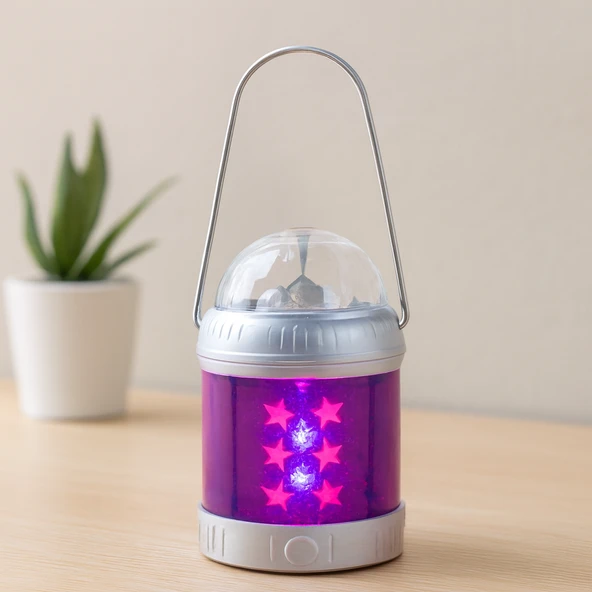 3In1 Döner Disko Işığı, Fanus Fener Ve 20W Powerbank ürün görseli 1