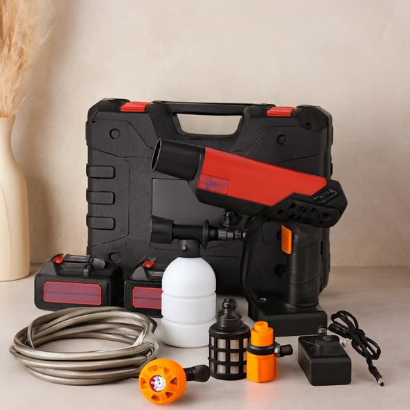 Şarjlı Araç Yıkama Makinesi 135W 19000Rpm 21V 12000Mah ürün görseli 1