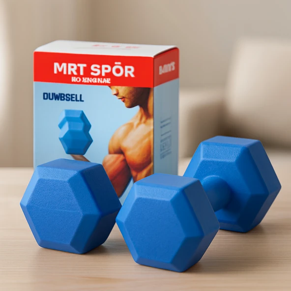 7 Kg Plastik Köşeli Dambıl (2'Li Set) ürün görseli 1