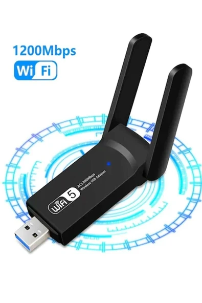 Dual Band Ac1200 Usb 3.0 Adaptör Kablosuz Wifi Yükseltici ürün görseli 1