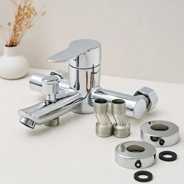 Krom Aç-Kapa Banyo Bataryası Ktx-2640 ürün görseli 1