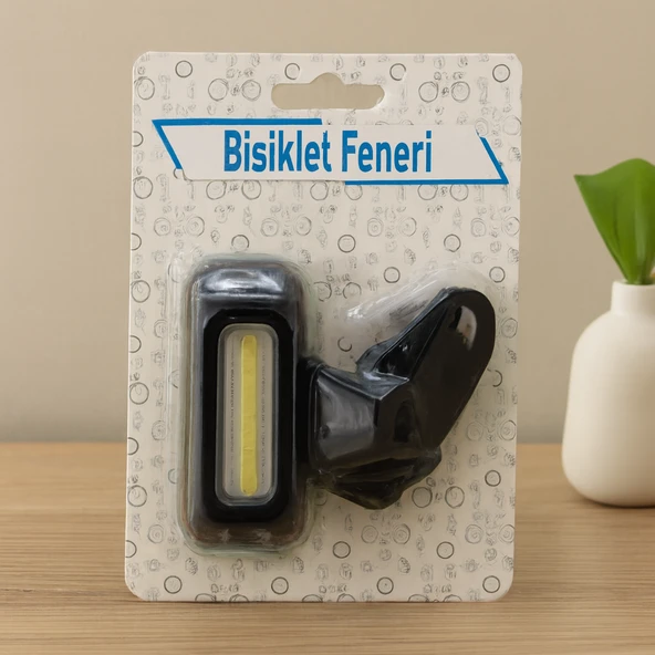 Pilli 4 Fonksiyonlu Bisiklet Feneri (Renkli & Beyaz) ürün görseli 1
