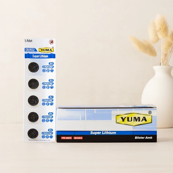 Cr2032 3V Lityum Para Pil 5'Li Kart ürün görseli 1