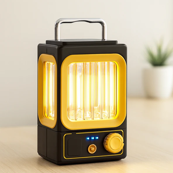 Nostalji Solar Lamba - Usb Şarjlı 1500Mah ürün görseli 1