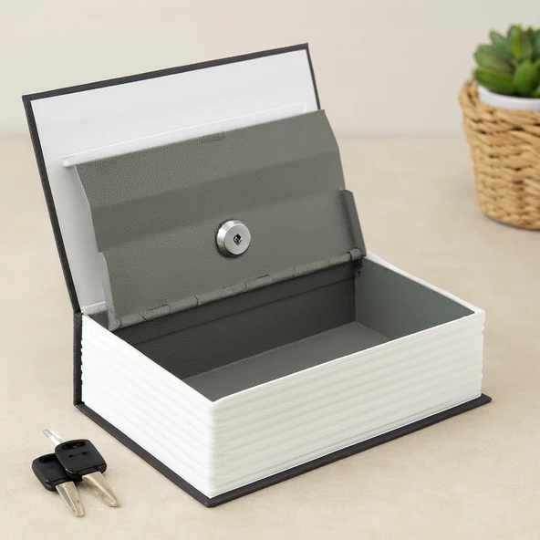 Kilitli Kitap Modeli Kumbara - Küçük 114X80X45 Mm ürün görseli 1