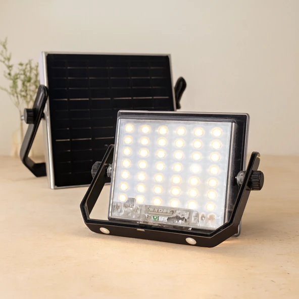 100W Güneş Enerjili Led Işık (Solar) - Dış Mekan & Kamp ürün görseli 1