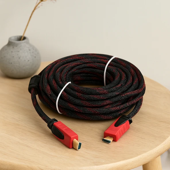 10M Örgülü Hdmi Kablo V1.4 ürün görseli 1