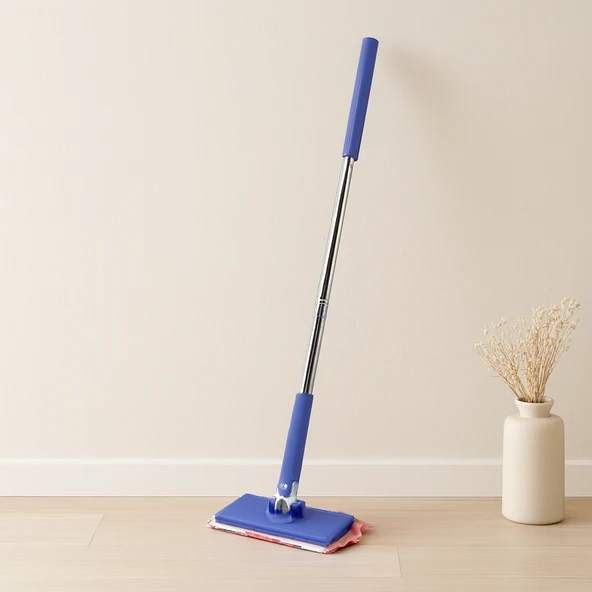 Otomatik Bez Değiştiren Mop 360° Döner Başlık 66 Cm Sap ürün görseli 1