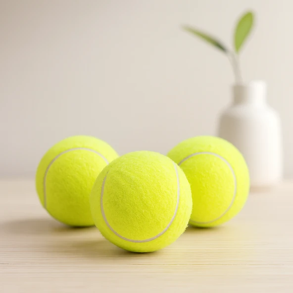 3'Lü Tenis Kort Topu - Poşetli Kartela Ambalaj ürün görseli 1