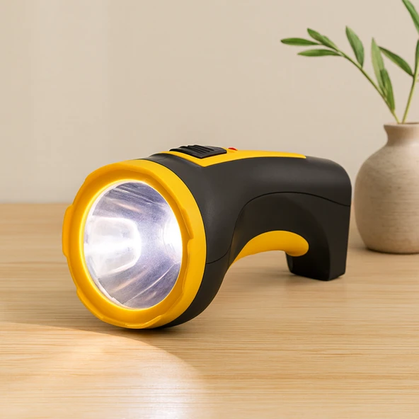 10W Tek Led Şarjlı Uzun Menzilli El Feneri ürün görseli 1