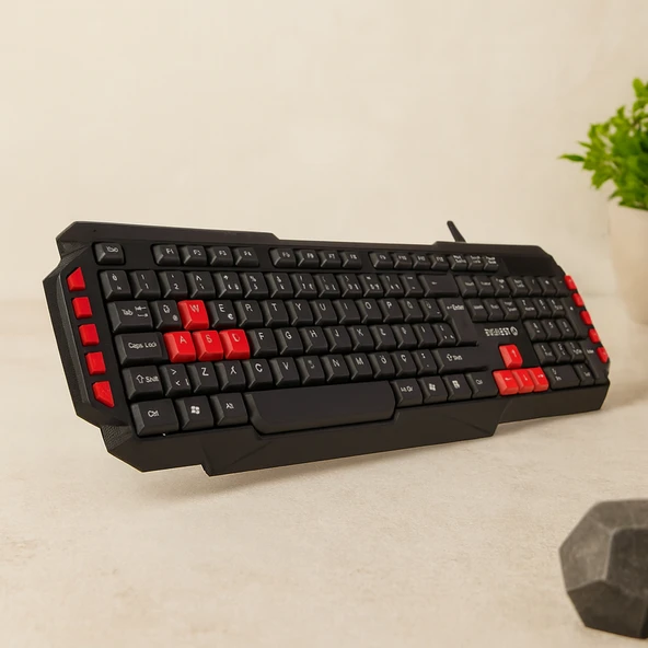 Usb Kablolu Klavye (Renkli Tuşlar, 150 Cm) ürün görseli 1