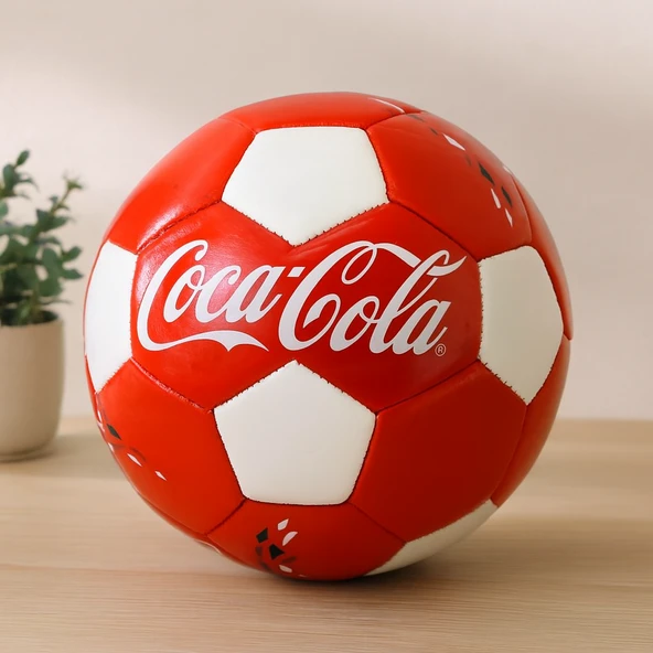 Dikişli Futbol Topu - Kırmızı Beyaz 420 G ürün görseli 1