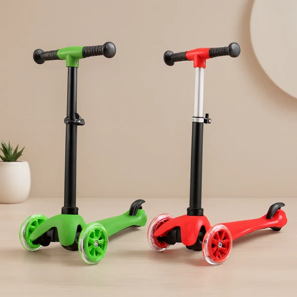 Işıklı Ayarlı Mini Scooter (2+ Yaş, 40 Kg) ürün görseli 1